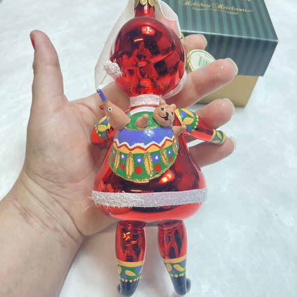 Waterford Yesteryear Santa Holiday Heirlooms Christmas Ornament EUC W/box - Picture 3 of 8